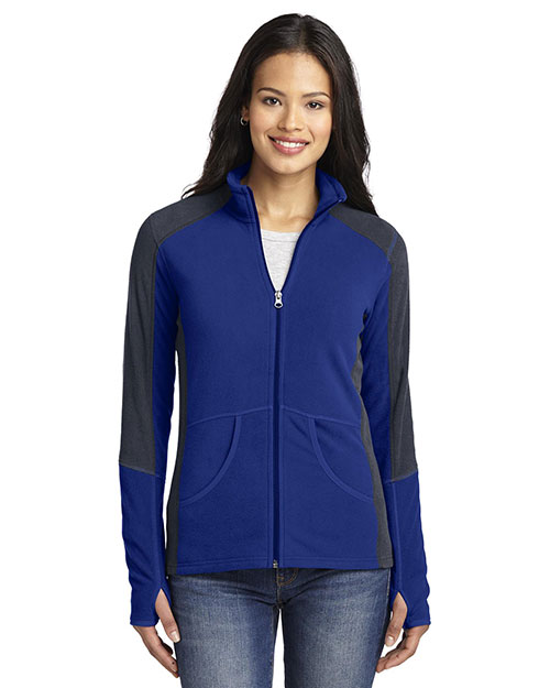 Port Authority L230 Women Colorblock Microfleece Jacket at GotApparel