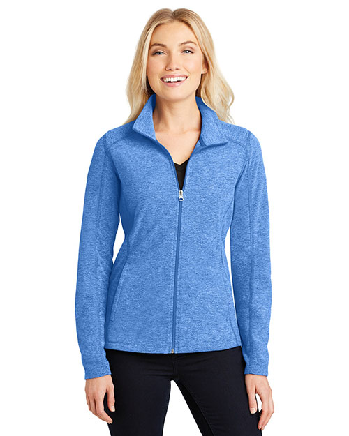 Port Authority L235 Women Heather Microfleece Full-Zip Jacket at GotApparel