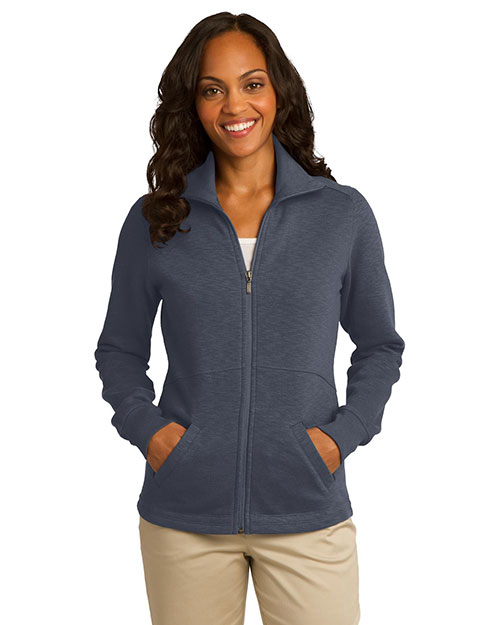 Port Authority L293 Women Slub Fleece Full-Zip Jacket at GotApparel