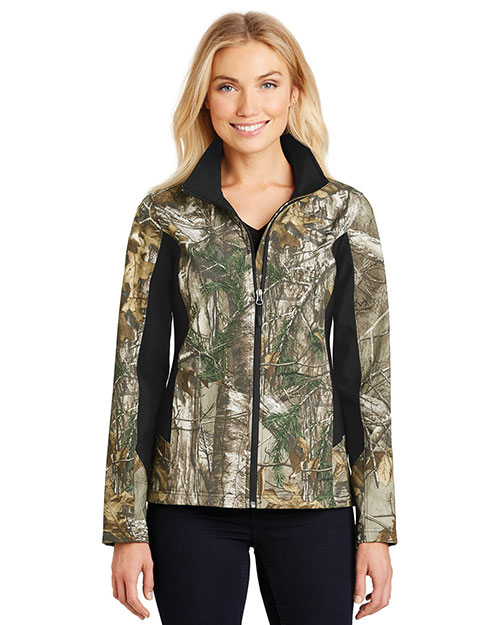 Port Authority L318C Women Camouflage Colorblock Soft Shell Jacket at GotApparel