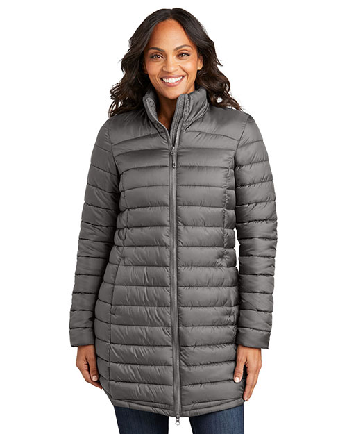 Port Authority ®  Ladies Horizon Puffy Long Jacket L365 at GotApparel