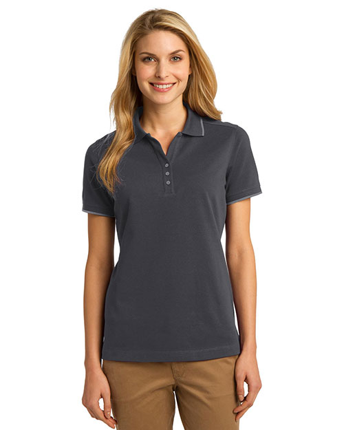 Port Authority L454 Women Rapid Dry Tipped Polo at GotApparel
