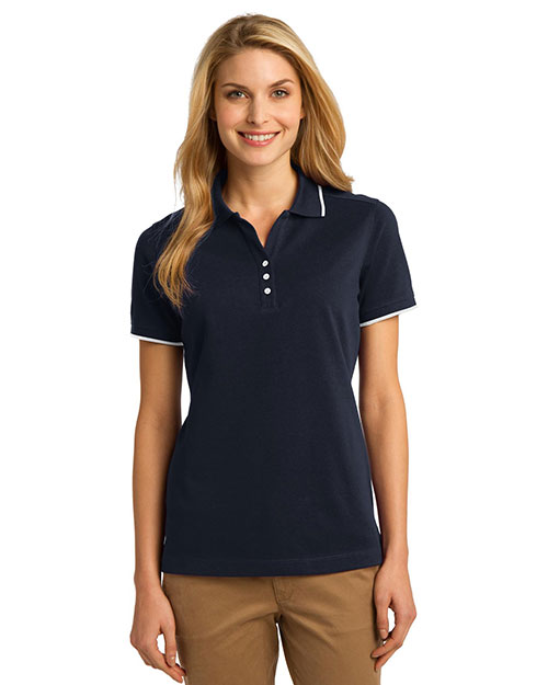 Port Authority L454 Women Rapid Dry Tipped Polo at GotApparel