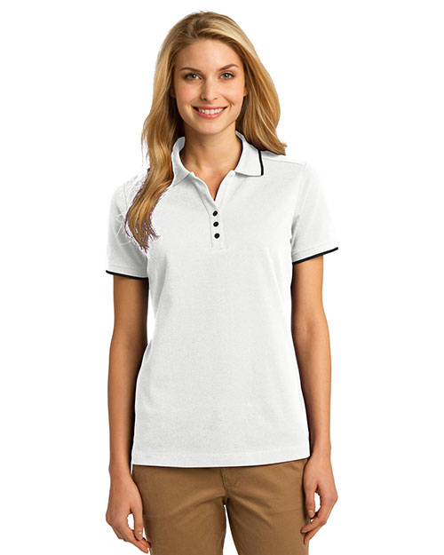 Port Authority L454 Women Rapid Dry Tipped Polo at GotApparel