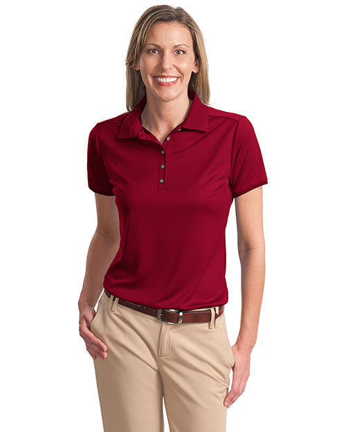 Port Authority L498 Women Poly-Bamboo Charcoal Birdseye Jacquard Polo at GotApparel