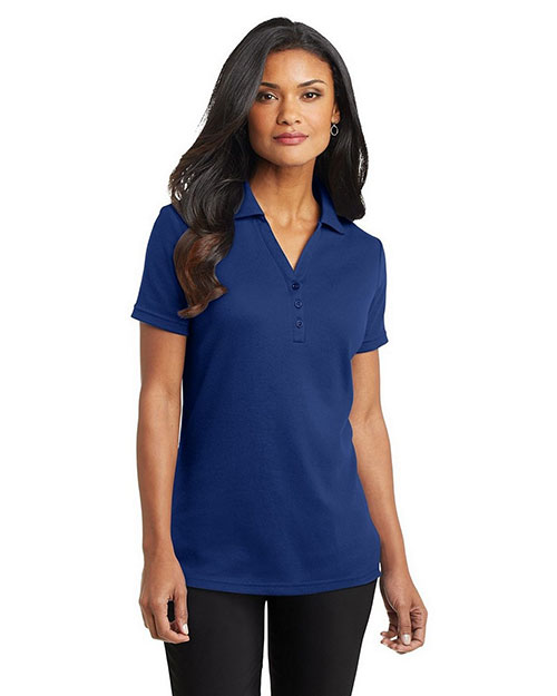 Port Authority L520 Women Silk Touch Interlock Polo at GotApparel