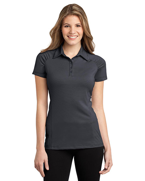 Port Authority L558 Women Fine Stripe Performance Polo at GotApparel