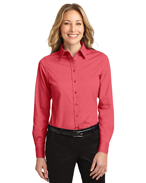Port Authority L608 Women Long-Sleeve Easy Care Shirt at GotApparel
