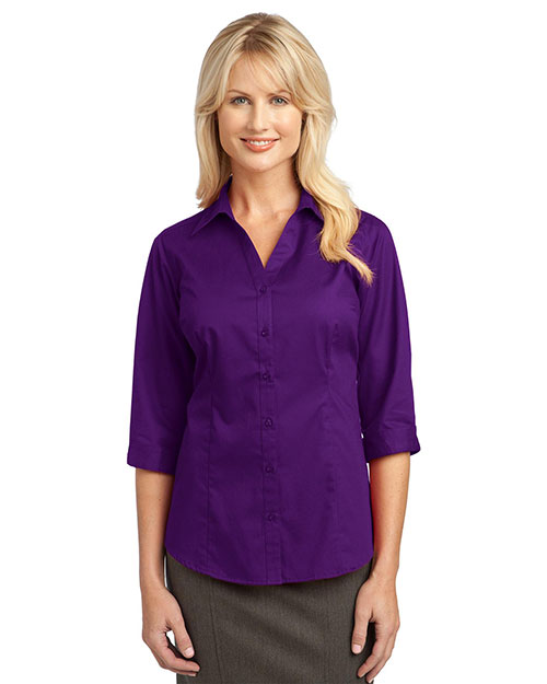 Port Authority L6290 Women Improved 3/4-Sleeve Blouse at GotApparel