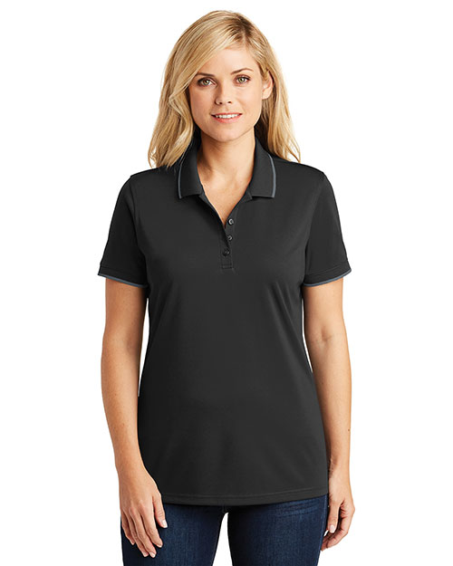 Port Authority LK111 Women Zone UV Micro-Mesh Tipped Polo at GotApparel