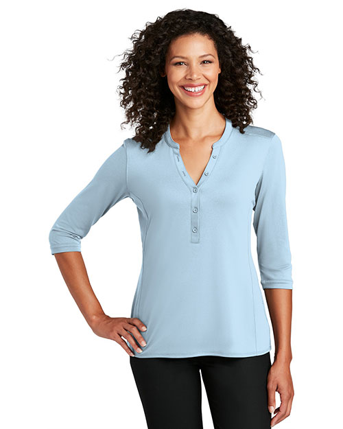 Port Authority LK750 Women  ®  Ladies Uv Choice Pique Henley at GotApparel