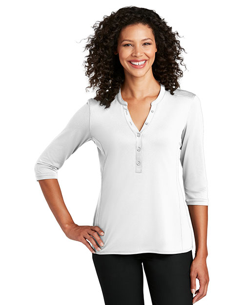 Port Authority LK750 Women  ®  Ladies Uv Choice Pique Henley at GotApparel