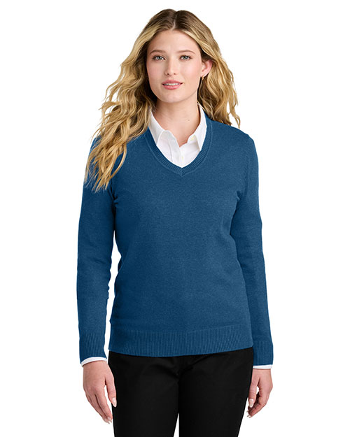 Port Authority LSW2850 Women's Easy Care V-Neck Sweater at GotApparel