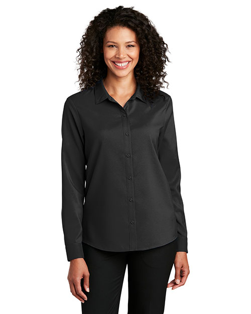 Port Authority LW401 Women  ® Ladies Long Sleeve Performance Staff Shirt at GotApparel