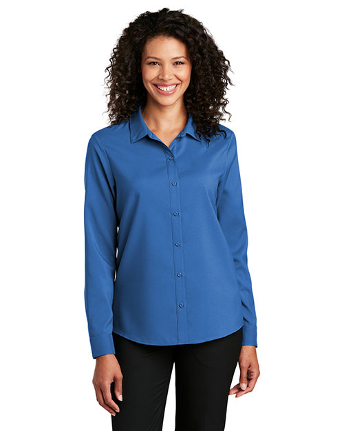 Port Authority LW401 Women ® Ladies Long Sleeve Performance Staff Shirt at GotApparel