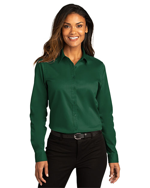 Port Authority LW808 Women ® Ladies Long Sleeve Superpro React™twill Shirt. at GotApparel