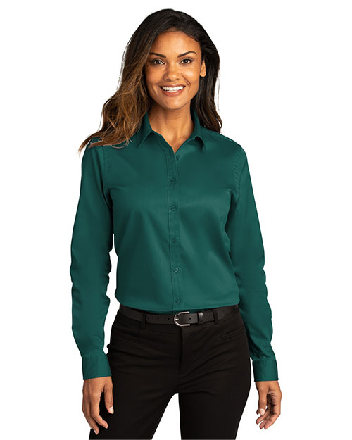Port Authority LW808 Women ® Ladies Long Sleeve Superpro React™twill Shirt. at GotApparel