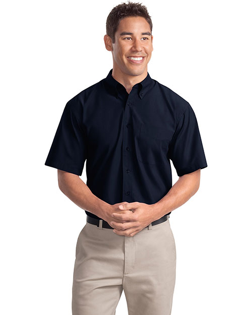 Port Authority S507 Men Short-Sleeve Easy Care, Soil Resistant Shirt at GotApparel