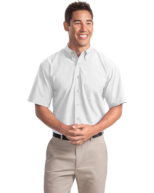 Port Authority S507 Men Short-Sleeve Easy Care, Soil Resistant Shirt at GotApparel
