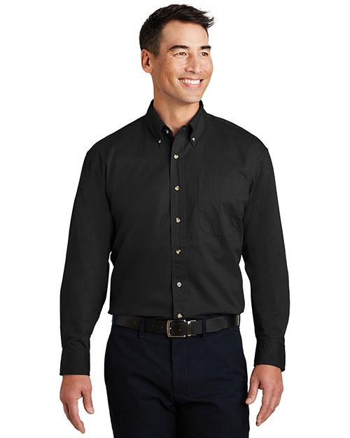 Port Authority S600T Men Long-Sleeve Twill Shirt at GotApparel