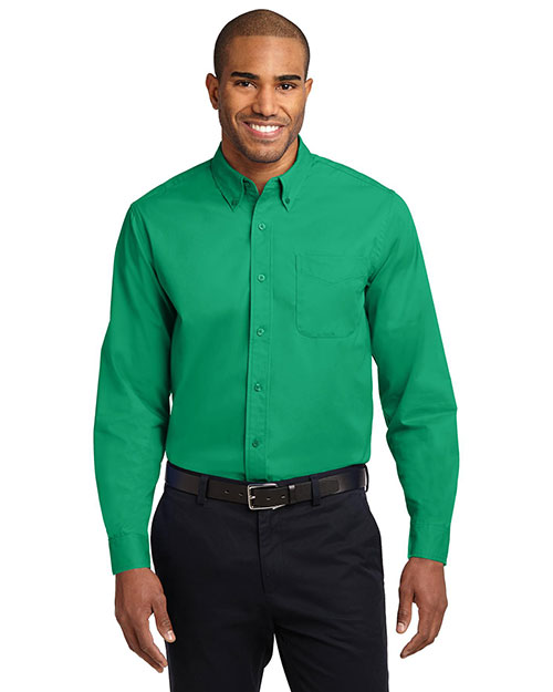 Port Authority S608ES Men Extended Size Long-Sleeve Easy Care Shirt at GotApparel