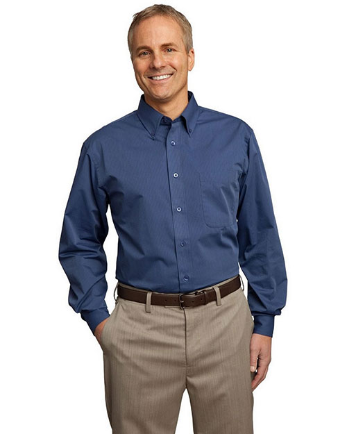 Port Authority S613 Men Tonal Pattern Easy Care Shirt at GotApparel