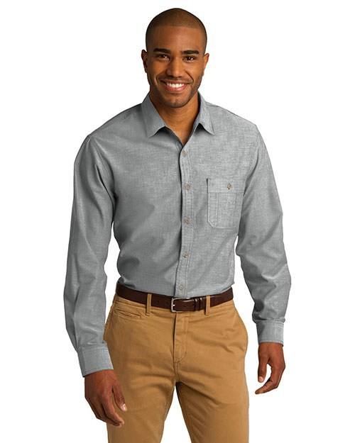 Port Authority S653 Men Chambray Shirt at GotApparel