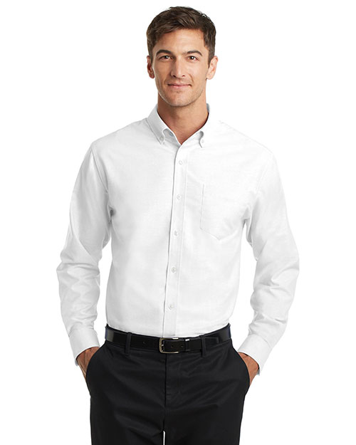 Port Authority S658 Men Superpro Oxford Shirt at GotApparel