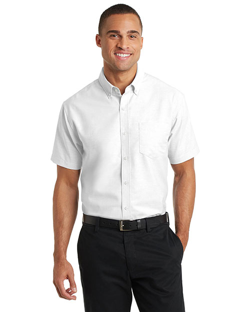 Port Authority S659 Men Short-Sleeve Superpro   Oxford Shirt at GotApparel