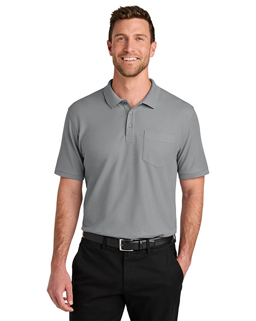 Port Authority TLK200P ® Tall Wearever Signature Pique Pocket Polo at GotApparel