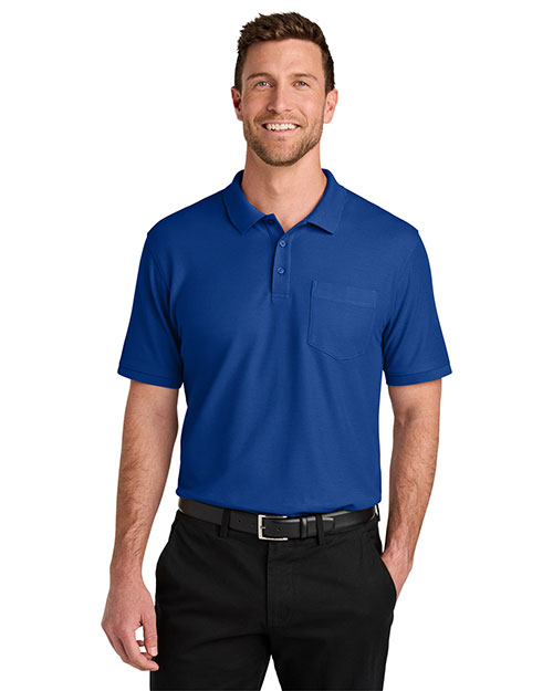 Port Authority TLK200P ® Tall Wearever Signature Pique Pocket Polo at GotApparel