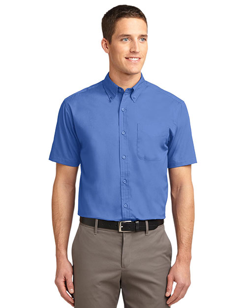 Port Authority TLS508 Men Tall Short-Sleeve Easy Care Shirt at GotApparel