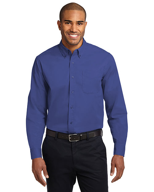 Port Authority TLS608 Men Tall Long-Sleeve Easy Care Shirt at GotApparel