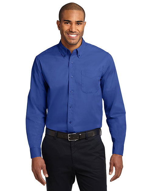 Port Authority TLS608 Men Tall Long-Sleeve Easy Care Shirt at GotApparel