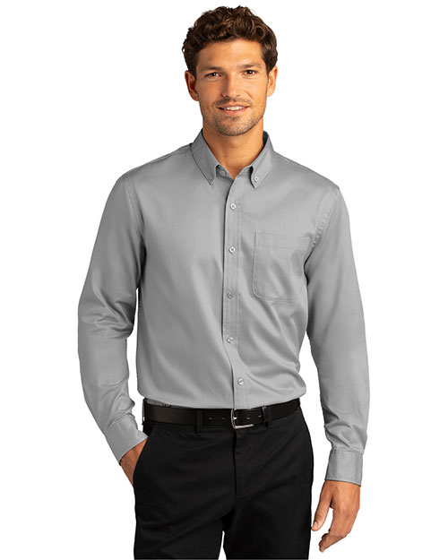 Port Authority W808 Men ® Long Sleeve Superpro React™ Twill Shirt. at GotApparel