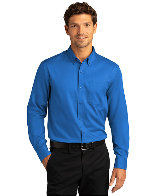 Port Authority W808 Men ® Long Sleeve Superpro React™ Twill Shirt. at GotApparel