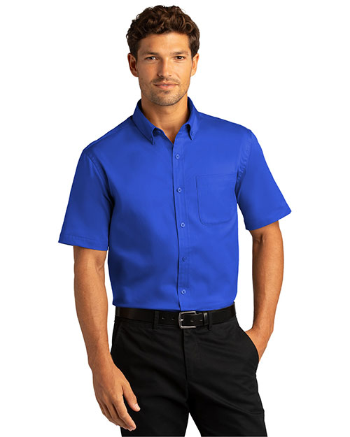 Port Authority W809 Men ® Short Sleeve Superpro React™ Twill Shirt. at GotApparel