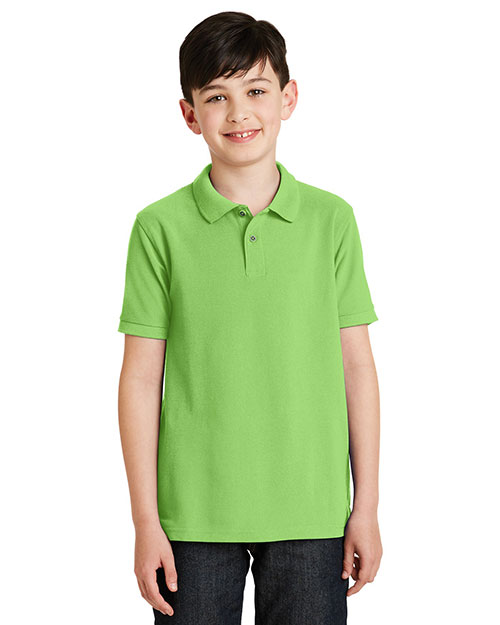 Port Authority Y500 Boys Silk Touch Polo at GotApparel