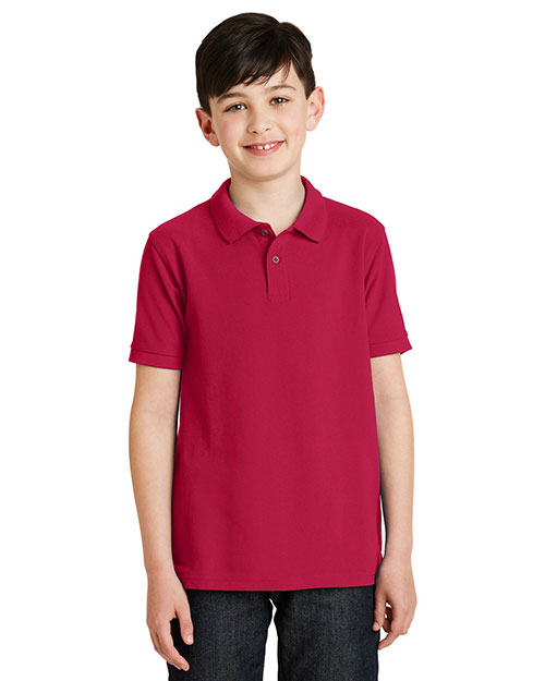 Port Authority Y500 Boys Silk Touch Polo at GotApparel