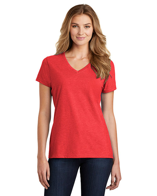 Port & Company LPC455V Ladies 4.5 oz Fan Favorite Blend V-Neck Tee at GotApparel