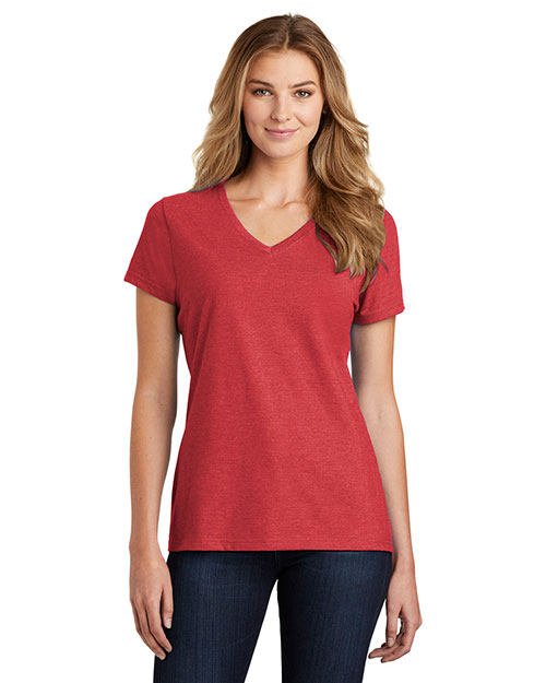 Port & Company LPC455V Ladies 4.5 oz Fan Favorite Blend V-Neck Tee at GotApparel