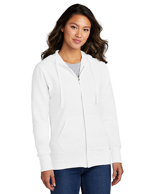Port & Company LPC78ZH Women Classic Full-Zip Hooded Sweatshirt at GotApparel