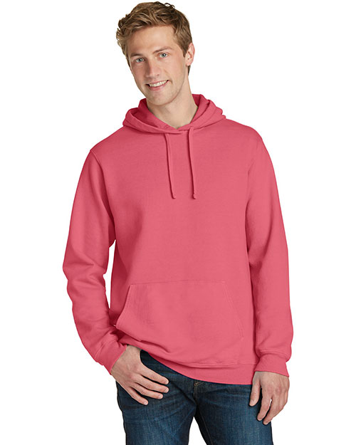 Port & Company PC098H Adult Essential Pigmentdyed Pullover Hooded Sweatshirt at GotApparel