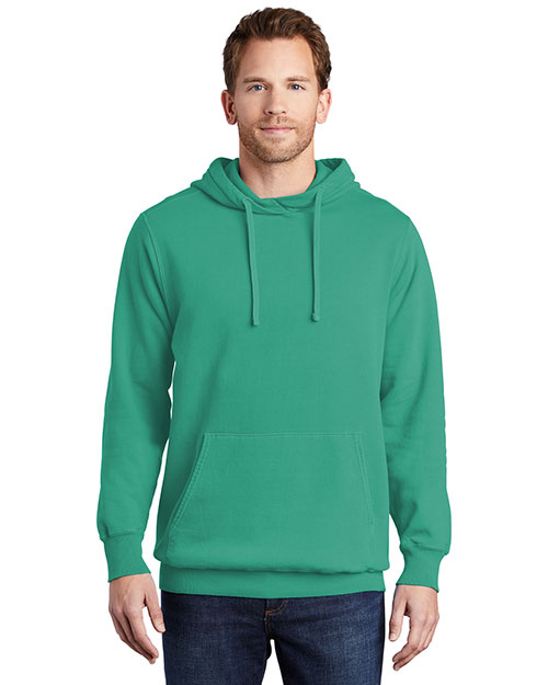 Port & Company PC098H Adult Essential Pigmentdyed Pullover Hooded Sweatshirt at GotApparel