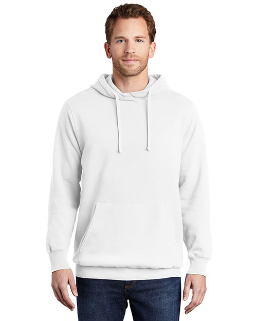 Port & Company PC098H Adult Essential Pigmentdyed Pullover Hooded Sweatshirt at GotApparel