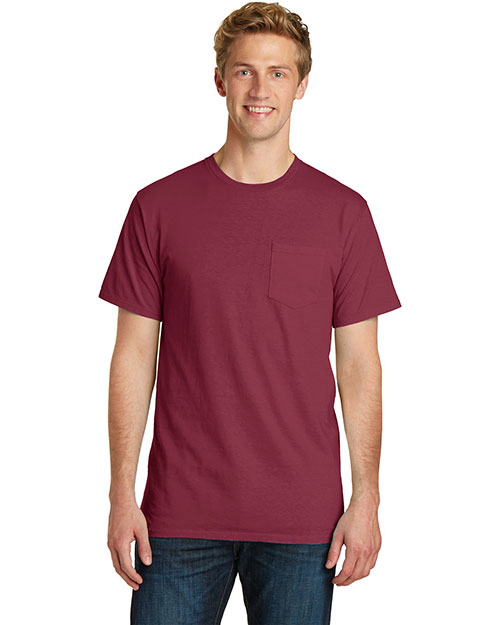 Port & Company PC099P Adult Essential Pigment-Dyed Pocket Tee at GotApparel