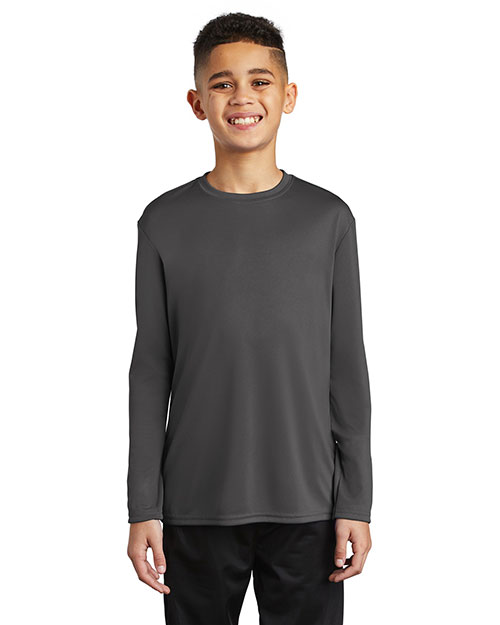 Port & Company PC380YLS Boys Long Sleeve Performance Tee at GotApparel