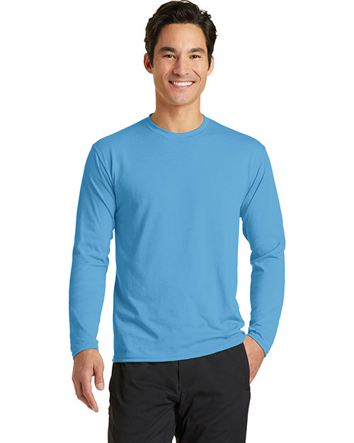 Port & Company PC381LS Men Long-Sleeve Essential Performance Blend Tee at GotApparel