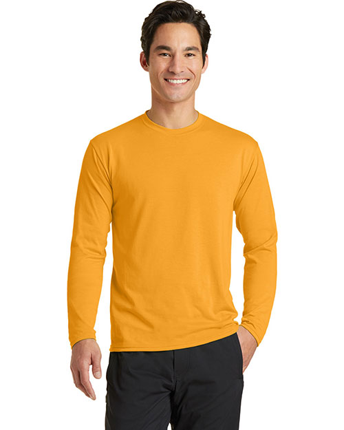 Port & Company PC381LS Men Long-Sleeve Essential Performance Blend Tee at GotApparel