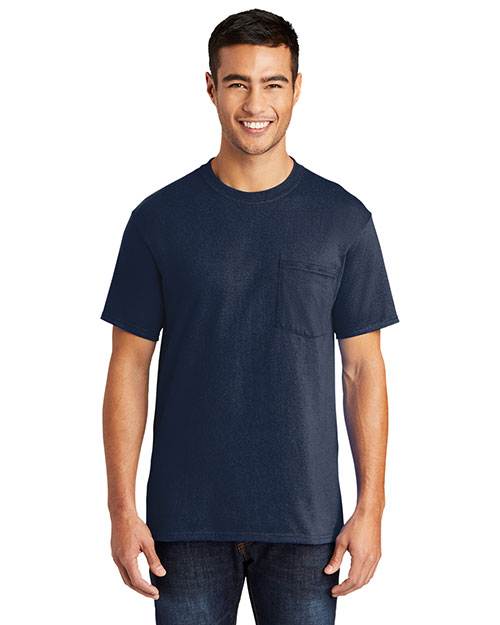 Port & Company PC55PT Men Tall 50/50 Cotton/Poly T-Shirt With Pocket at GotApparel